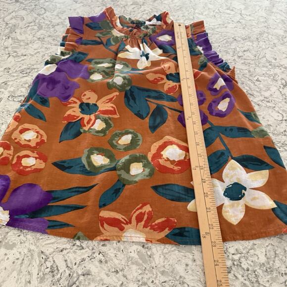 THML Floral Blouse Women’s Size Small Sleeveless Woven Autumn - Picture 10 of 13